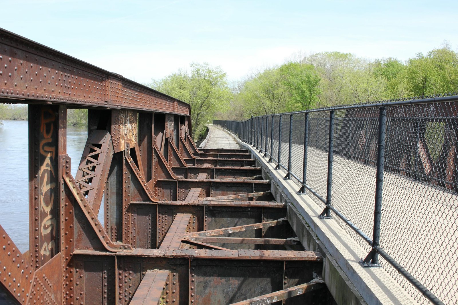 Inside truss spans